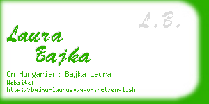 laura bajka business card